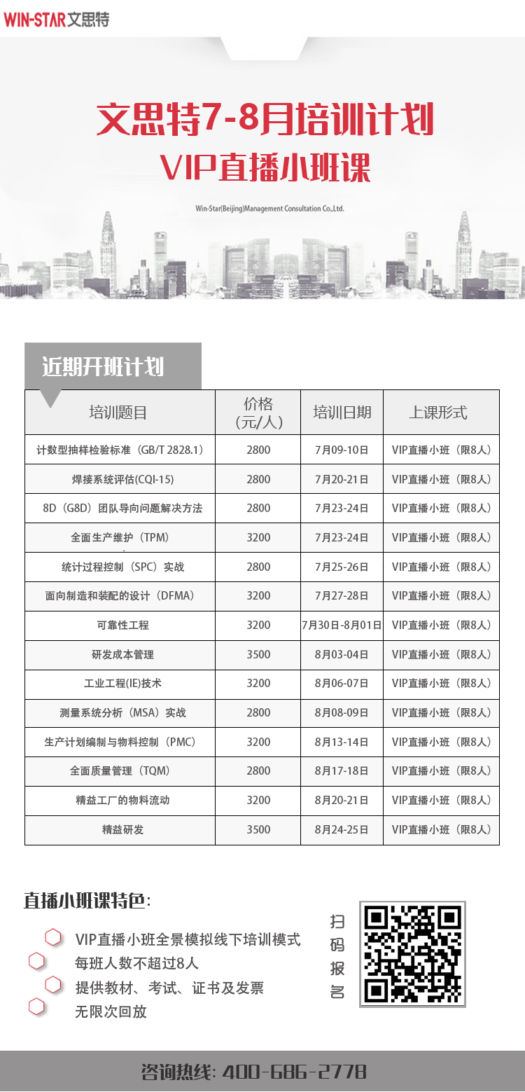 文思特7-8月VIP直播小班课计划